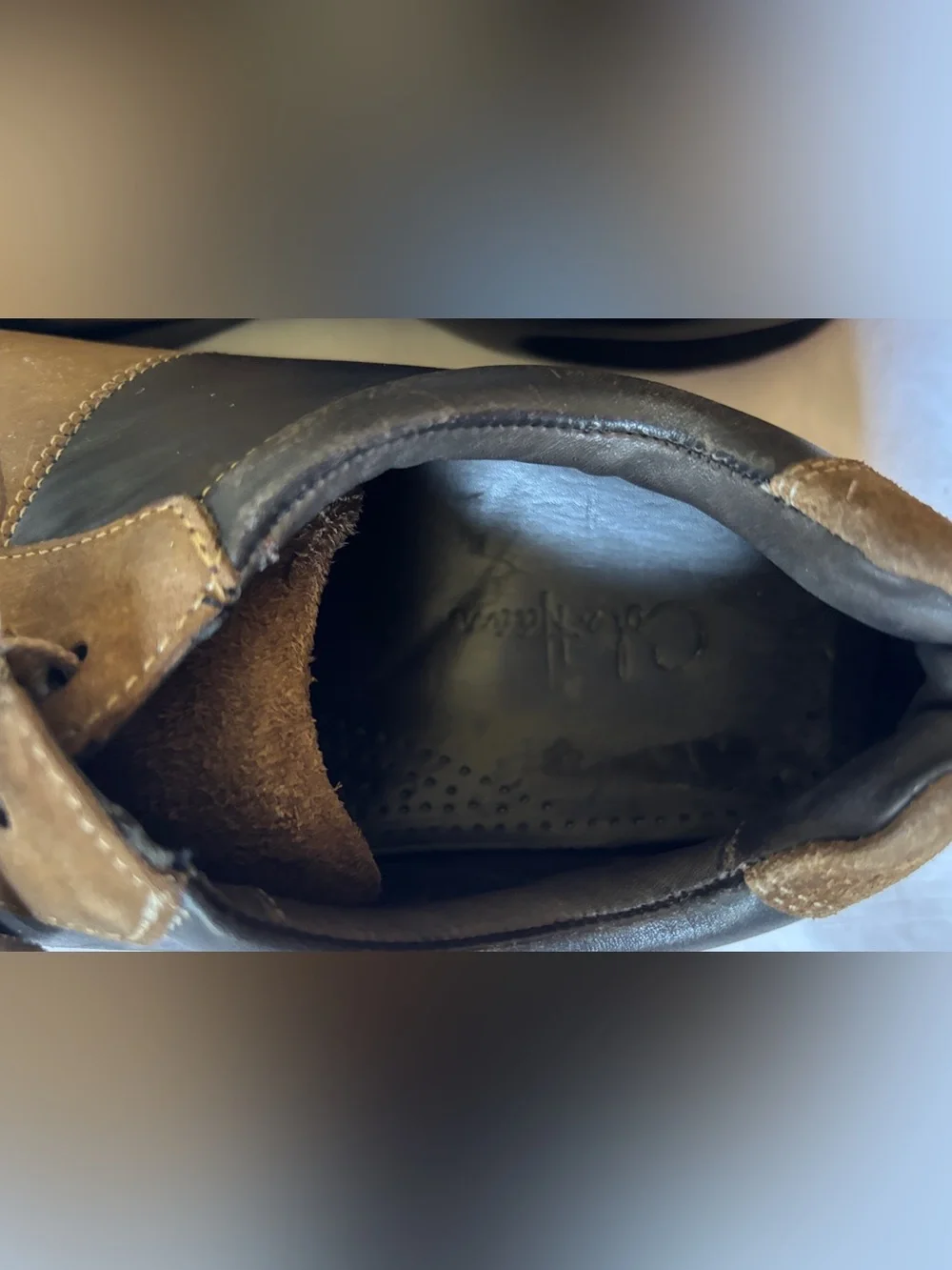 Cole Haan NikeAir Men’s 10.5M Brown Leather Suede Comfort Oxford Shoes